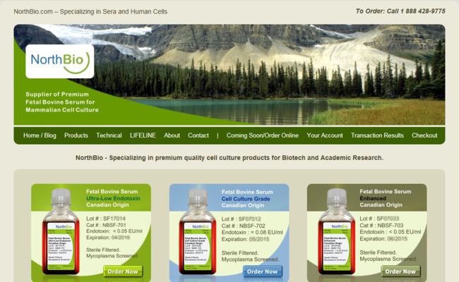 Web Development and Design for NorthBio.com
